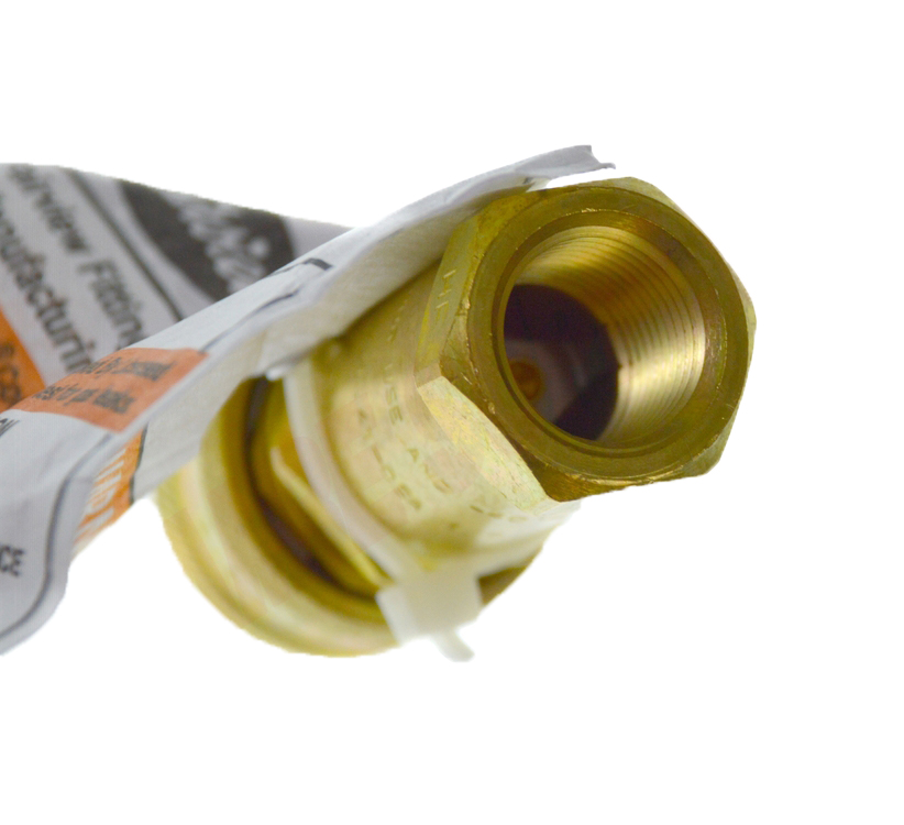 QD-GMC6-6F - Genuine OEM Fairview Valved Brass Coupler Propane, 3/8"